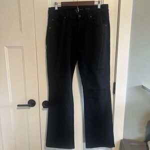 7 For All Mankind Brett Fairborn Bootcut Jeans 31 Black